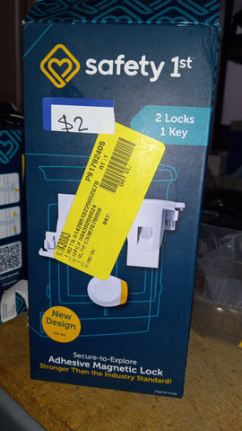 Adhesive magnetic lock