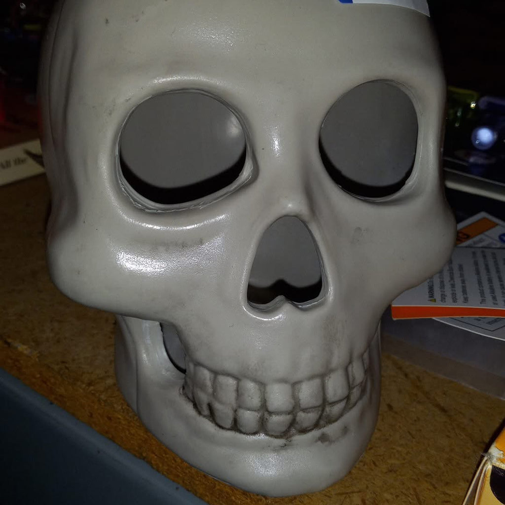 Plastic skeleton head