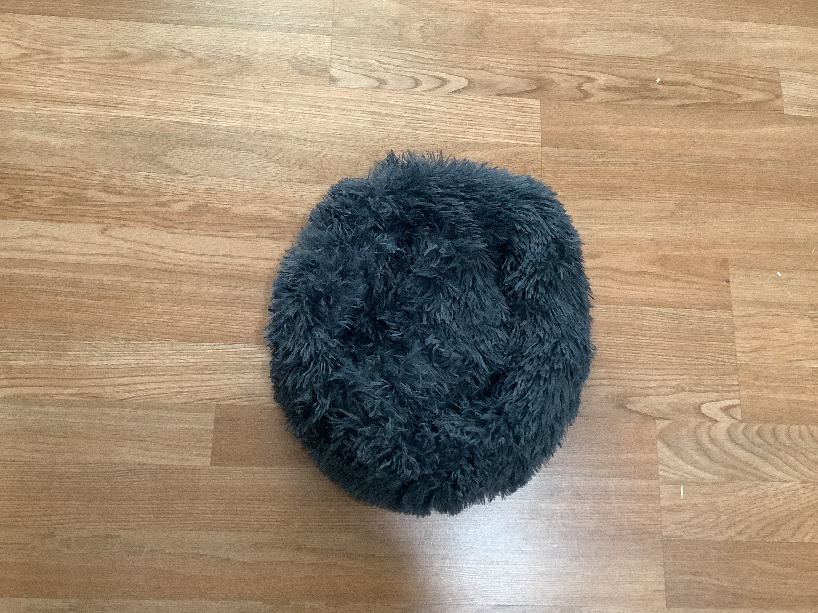 Cat beds for indoor cats plush fluffy round donut