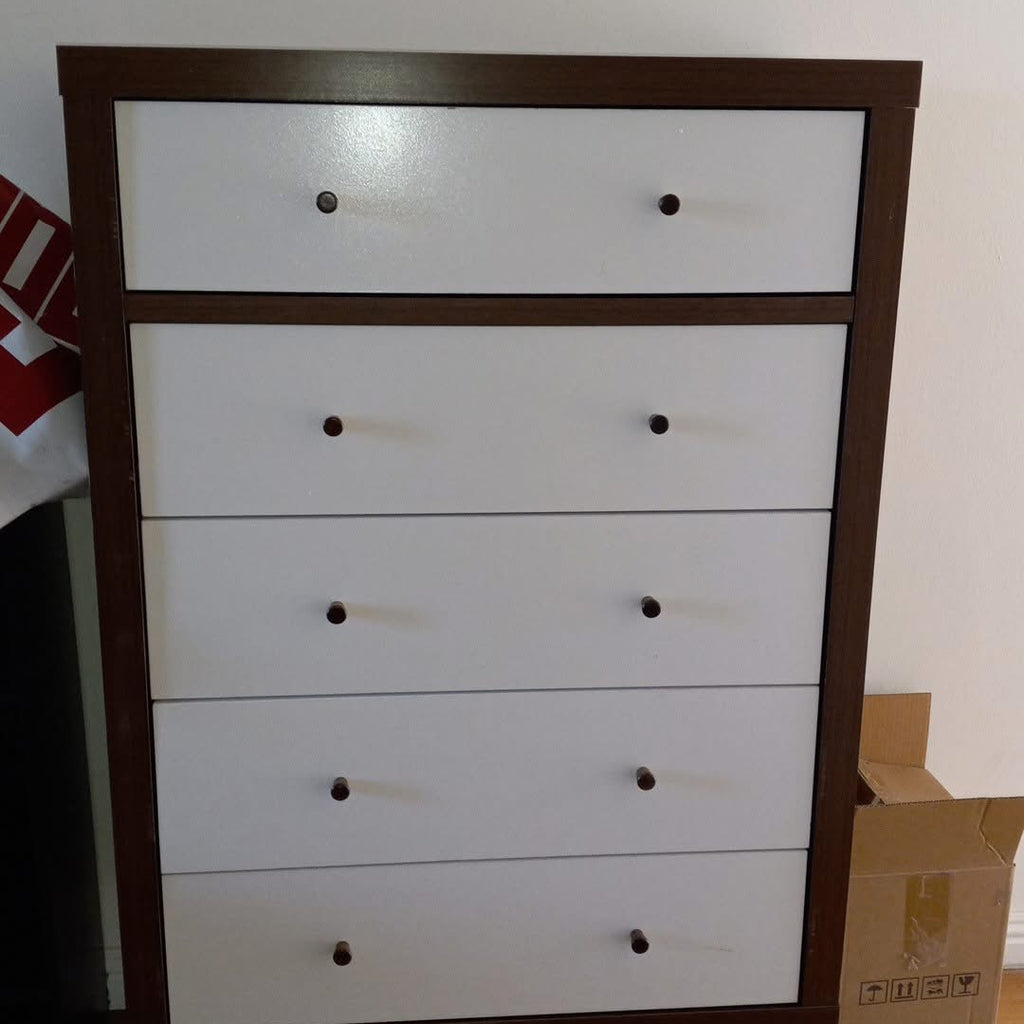 5 drawer wooden dresser