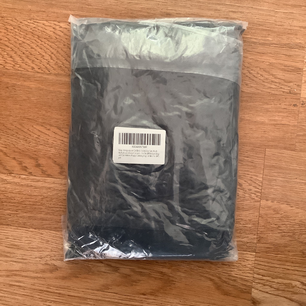 Cat beds for indoor cats plush fluffy round donut