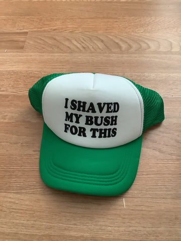 I shaved my bush for this hat