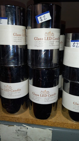 Glass led candle