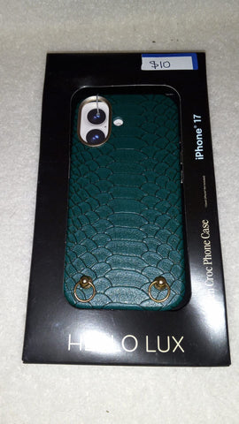 Green croc phone case iPhone 17