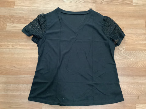 Plus size black shirt womens