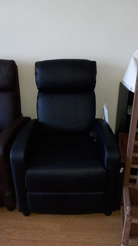 Black recliner chair