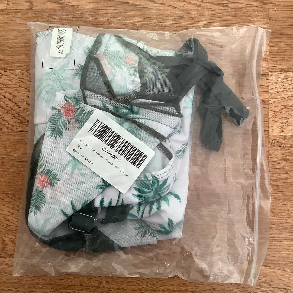 Youth size 7 girls swimsuit with little coverup