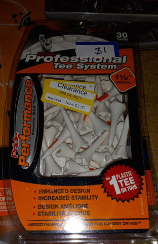 Plastic golf tee system