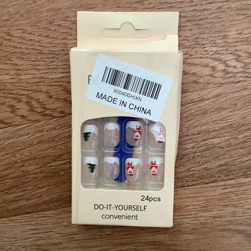 Santa press on nails