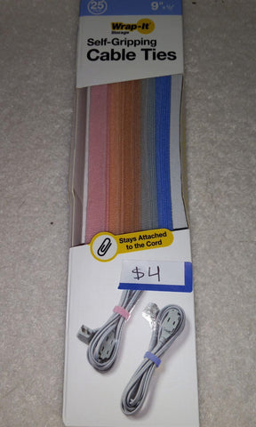 Self gripping cable ties