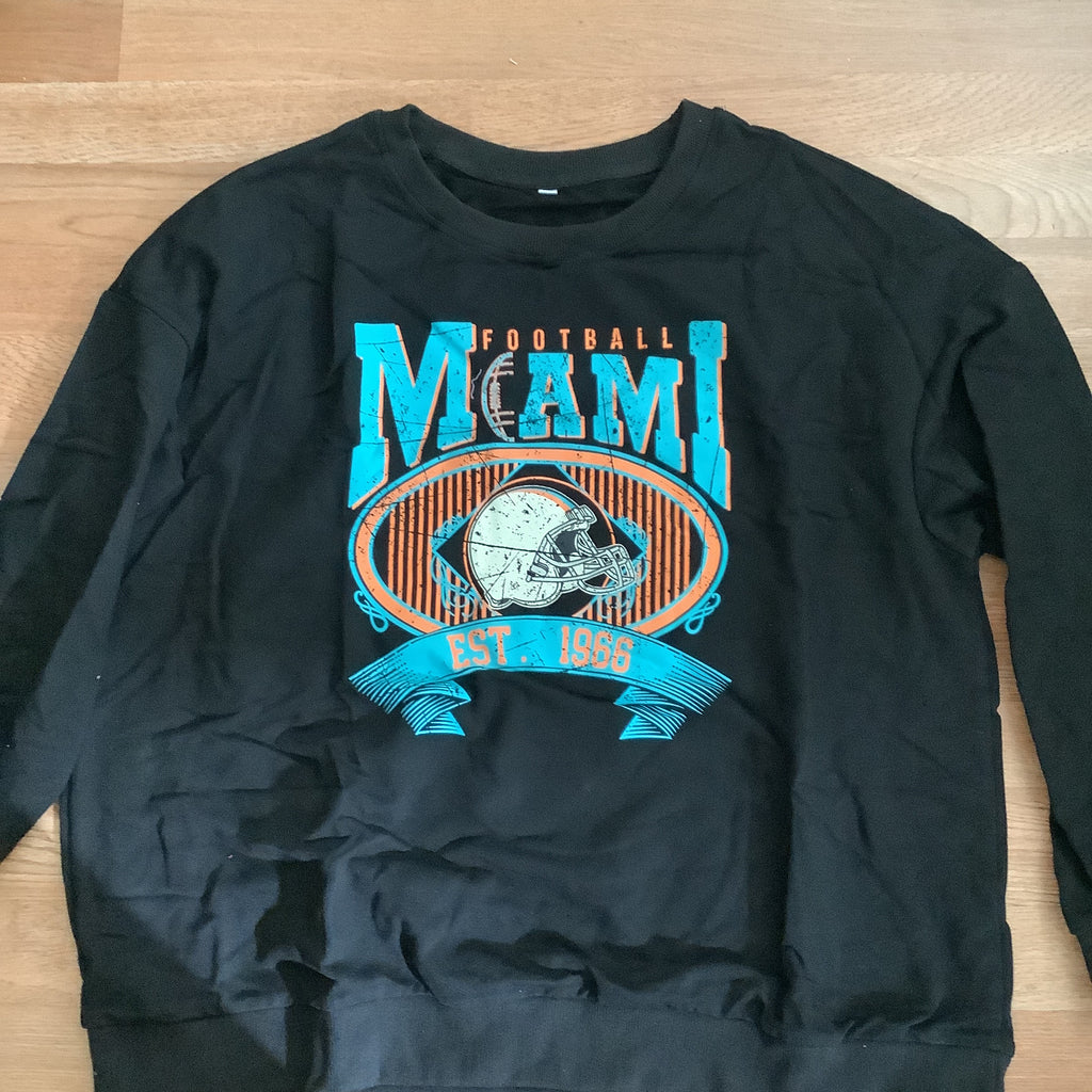 Miami football crewneck
