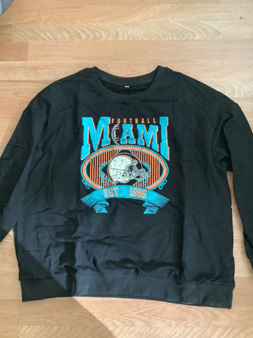 Miami football crewneck