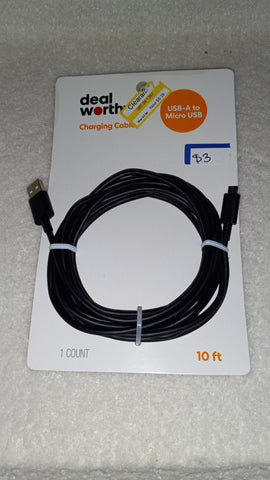 Charging cable usb-A to micro USB