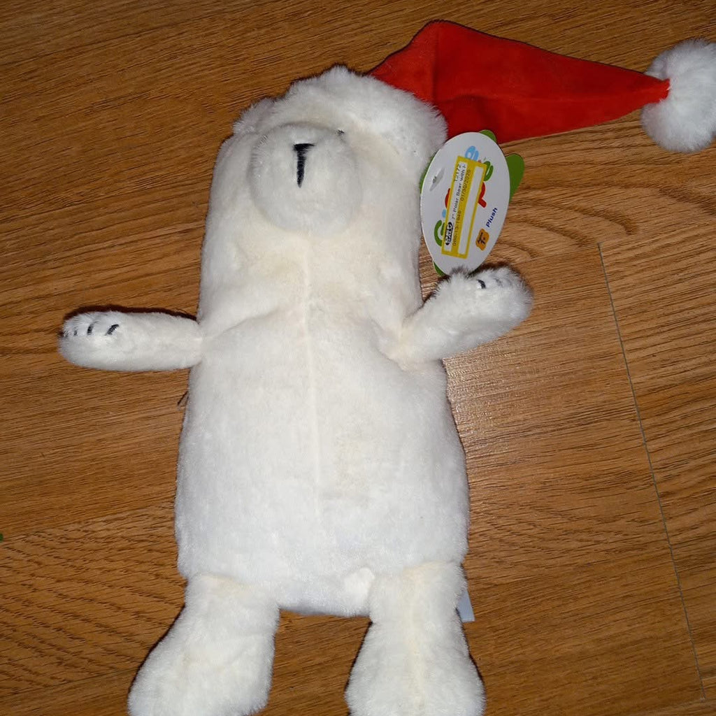 Christmas polar bear plush