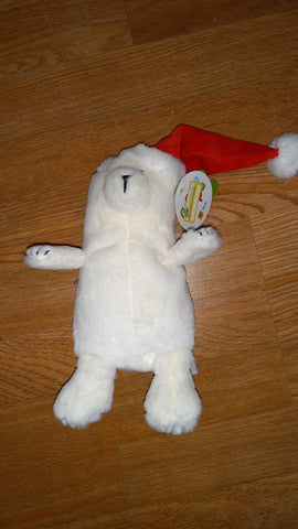 Christmas polar bear plush