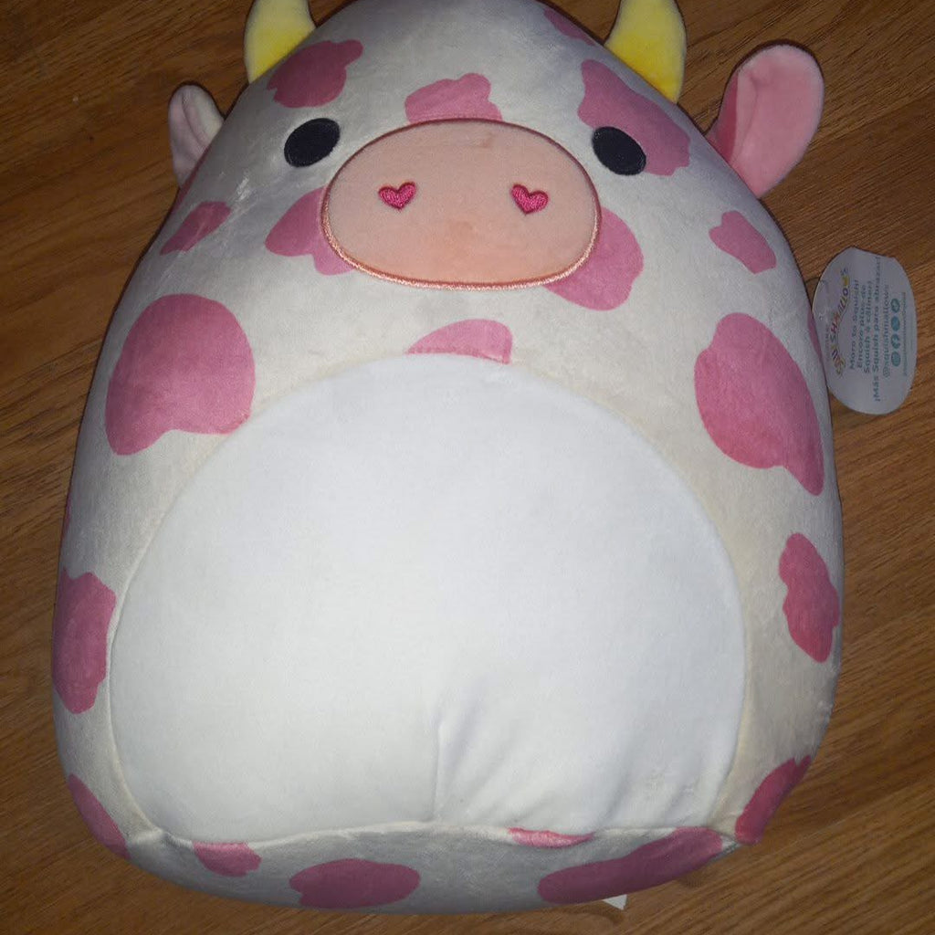 Squishmallow pink cow