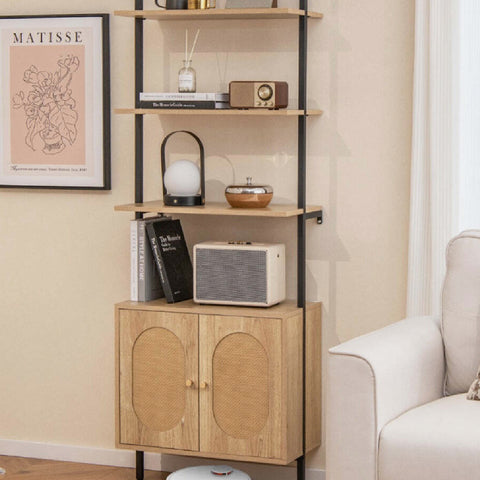 6-Tier Ladder Bookshelf