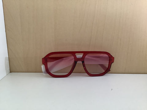 Livho sunglasses red frame, gradient blue